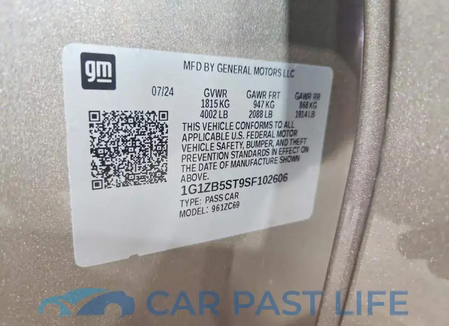 1G1ZB5ST9SF102606# 12
