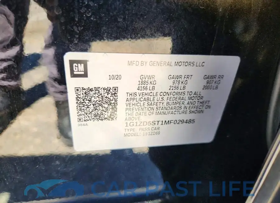 1G1ZD5ST1MF029485# 12