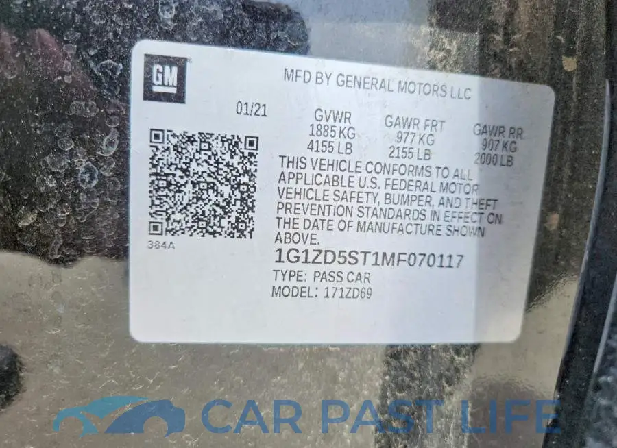 1G1ZD5ST1MF070117# 12