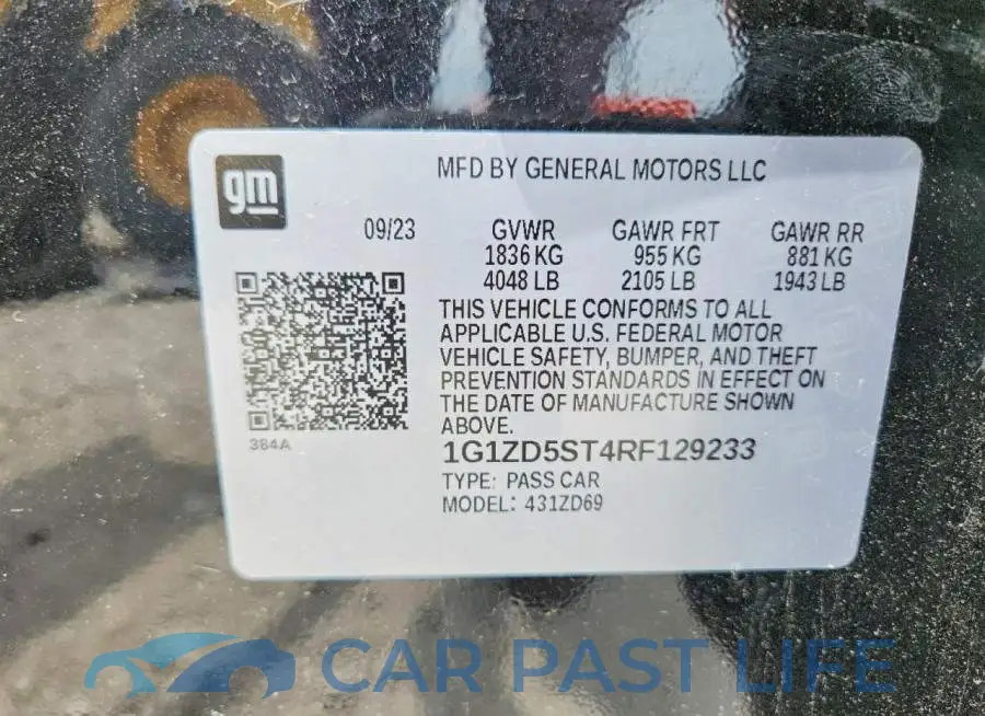 1G1ZD5ST4RF129233# 13