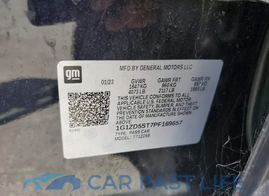 1G1ZD5ST7PF169657# 12