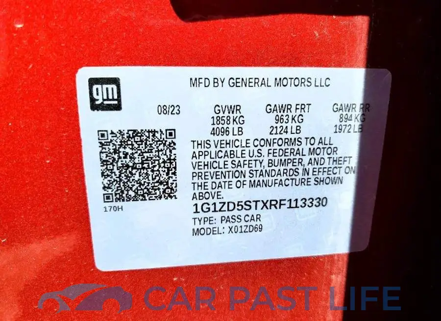1G1ZD5STXRF113330# 12