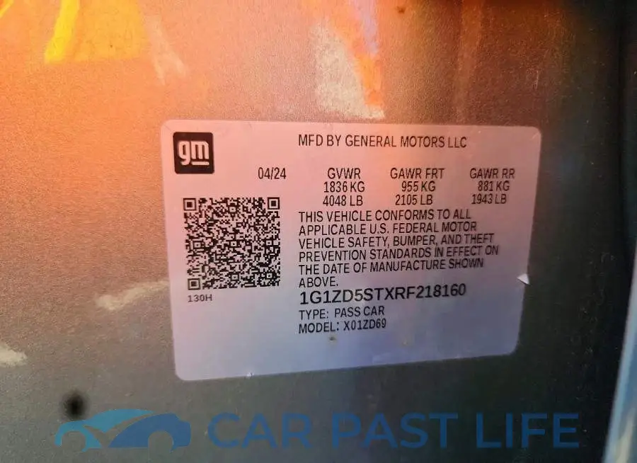 1G1ZD5STXRF218160# 13
