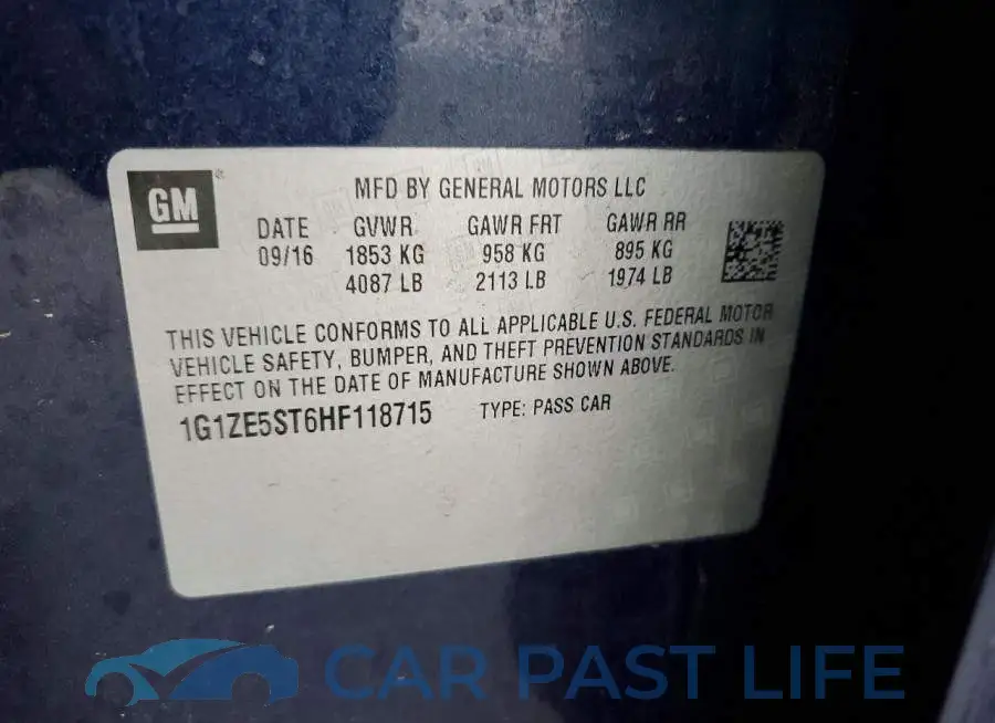 1G1ZE5ST6HF118715# 12