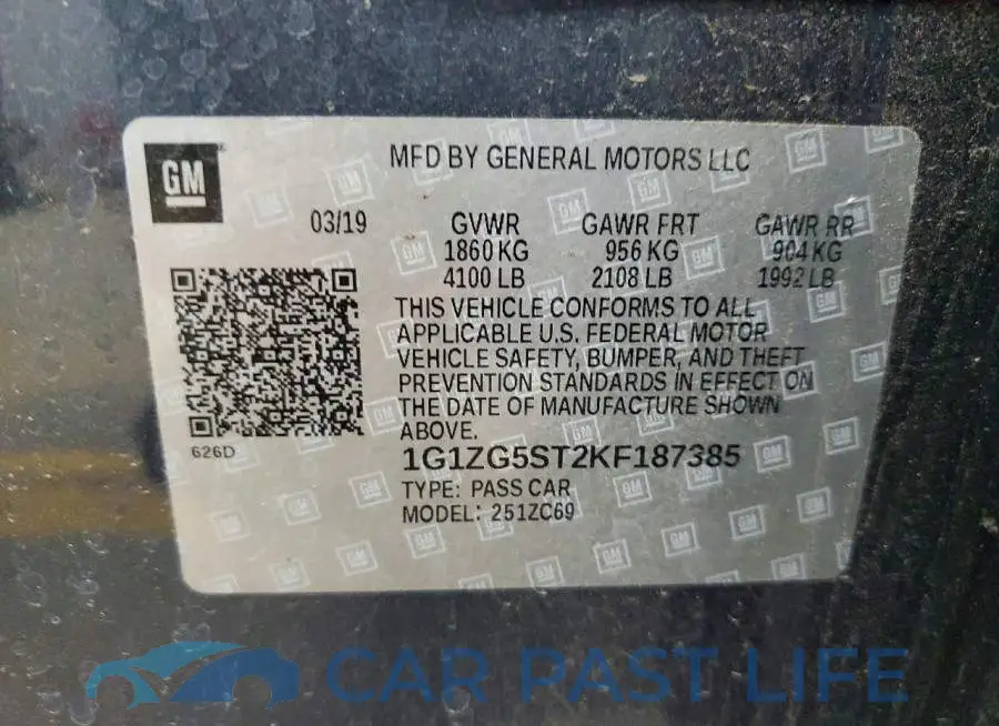 1G1ZG5ST2KF187385# 12