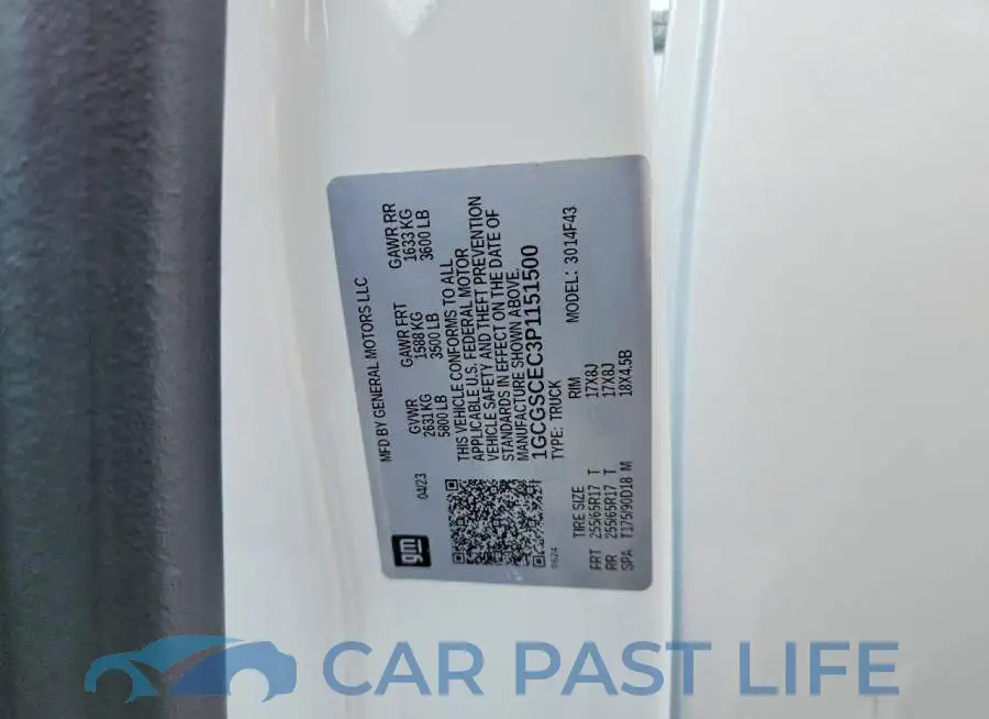 1GCGSCEC3P1151500# 12
