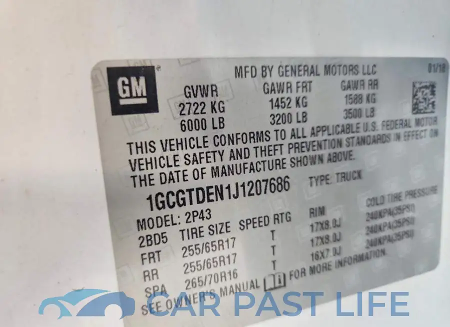 1GCGTDEN1J1207686# 12