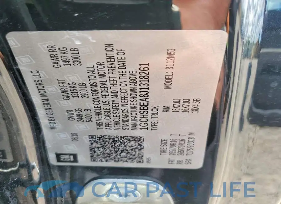 1GCHSBEA8J1318261# 12