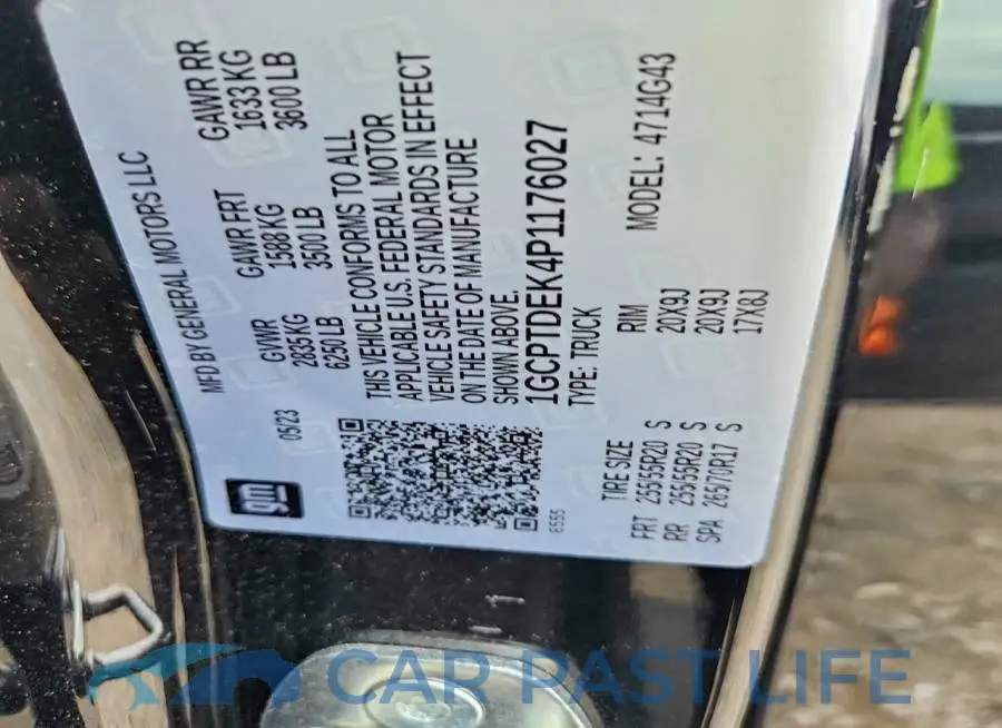 1GCPTDEK4P1176027# 12