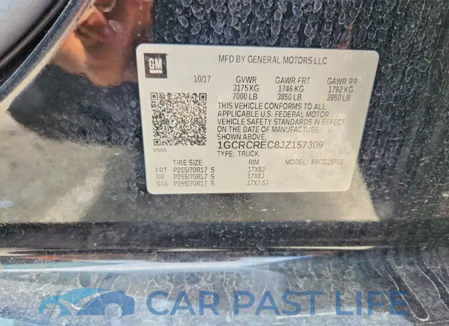 1GCRCREC8JZ157309# 12