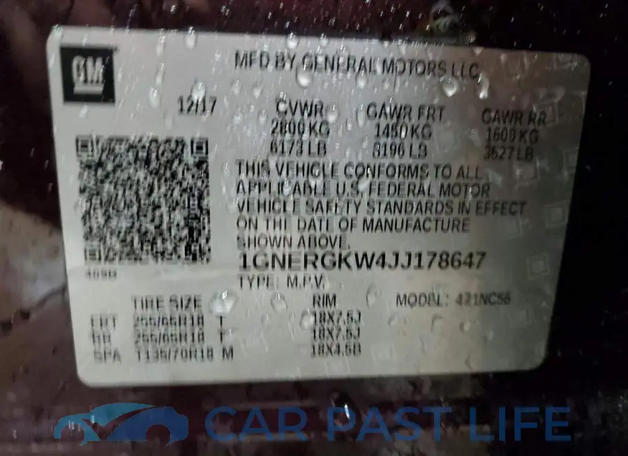 1GNERGKW4JJ178647# 13