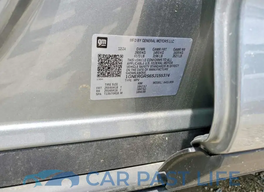 1GNERGRS6SJ155374# 14