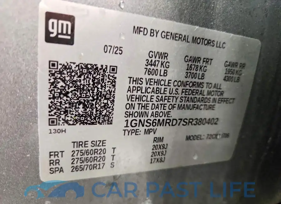 1GNS6MRD7SR380402# 13