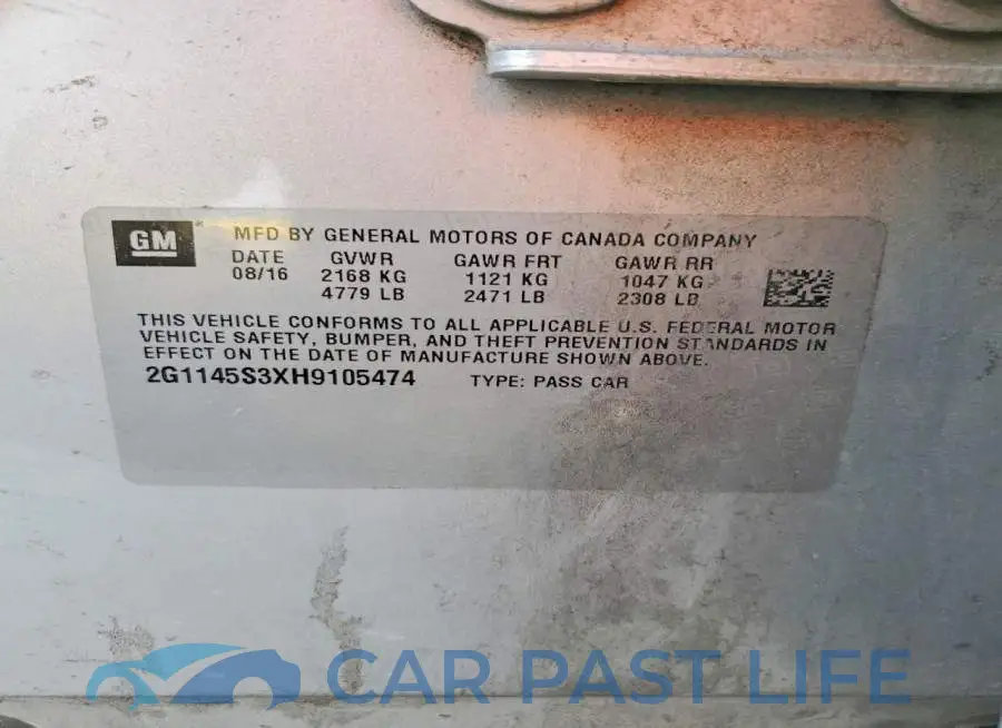 2G1145S3XH9105474# 13