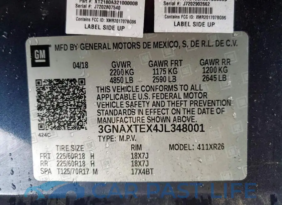 3GNAXTEX4JL348001# 13