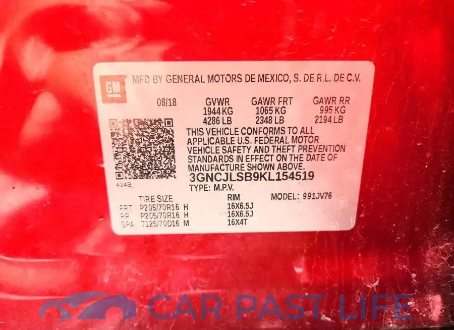 3GNCJLSB9KL154519# 13