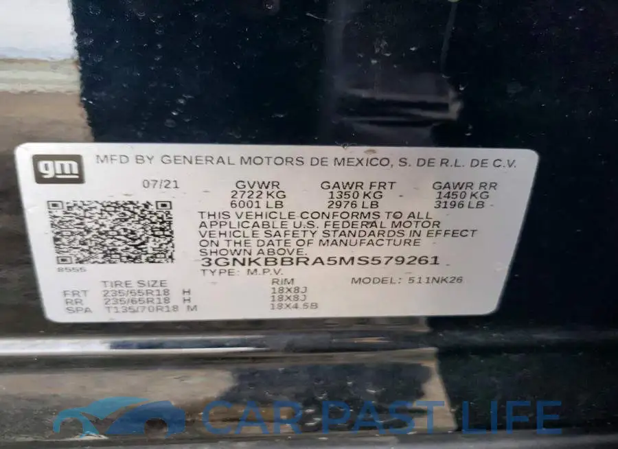3GNKBBRA5MS579261# 14