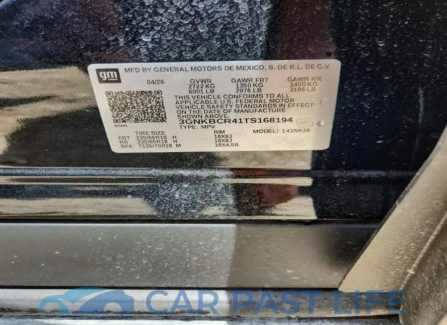3GNKBCR41TS168194# 13