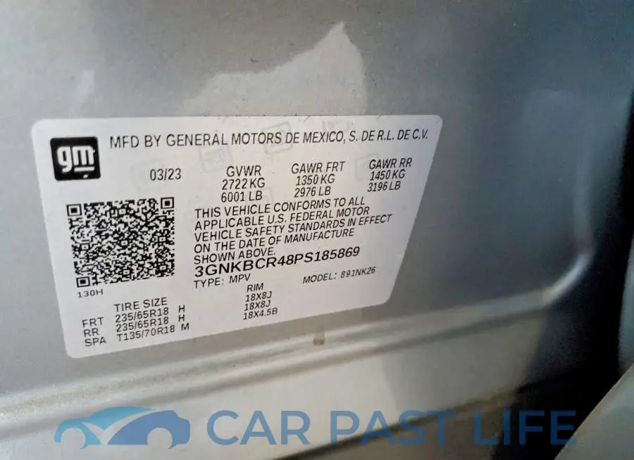 3GNKBCR48PS185869# 14