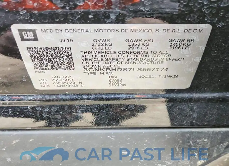 3GNKBHRS7LS557174# 14