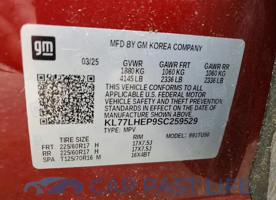 KL77LHEP9SC259529# 13
