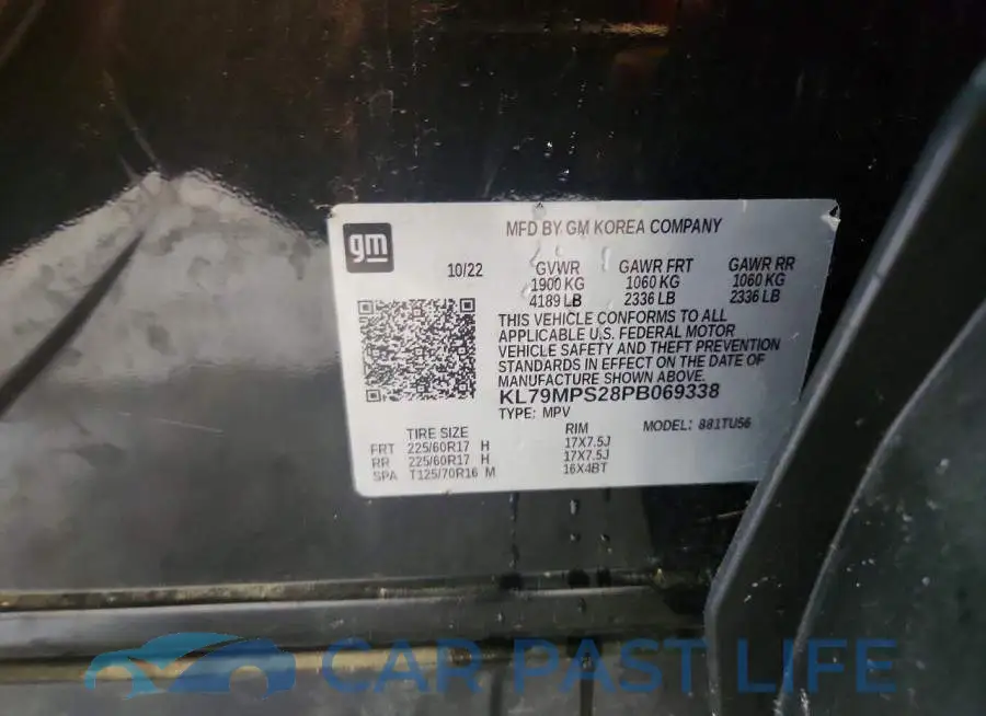 KL79MPS28PB069338# 14