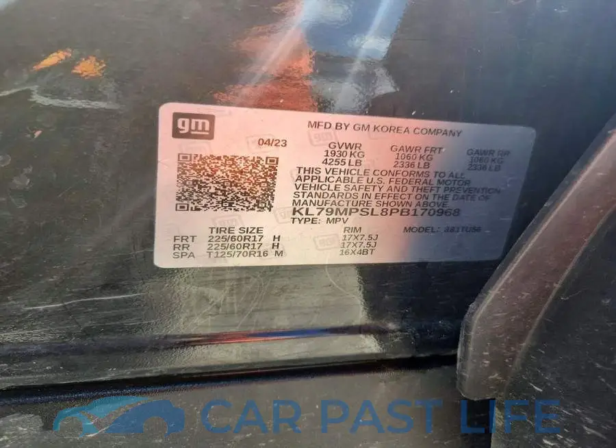 KL79MPSL8PB170968# 12