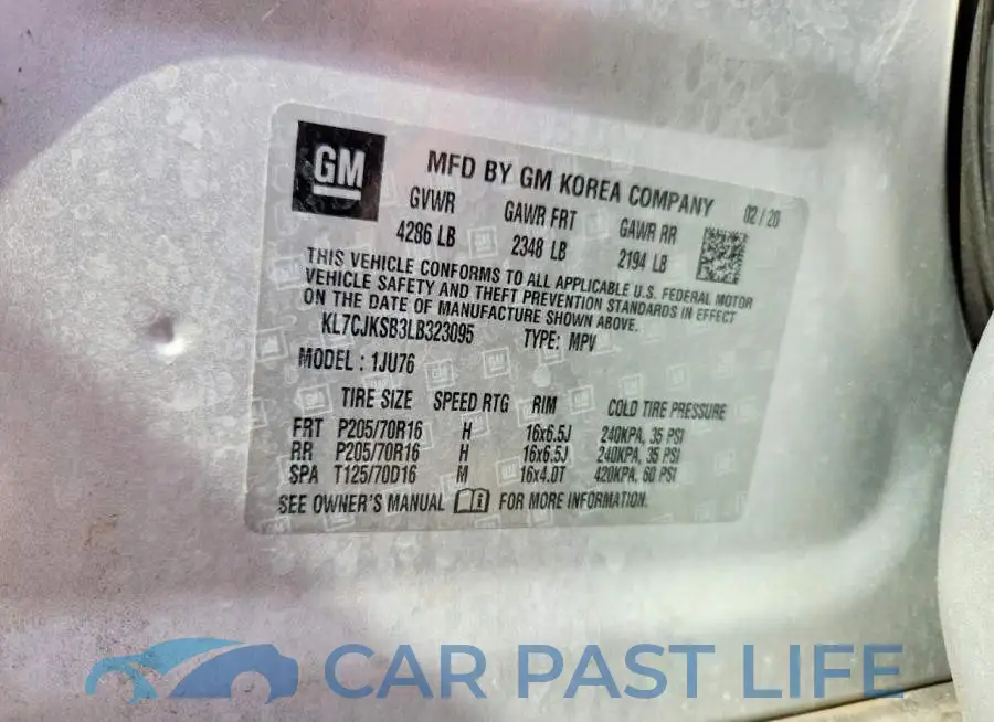 KL7CJKSB3LB323095# 14