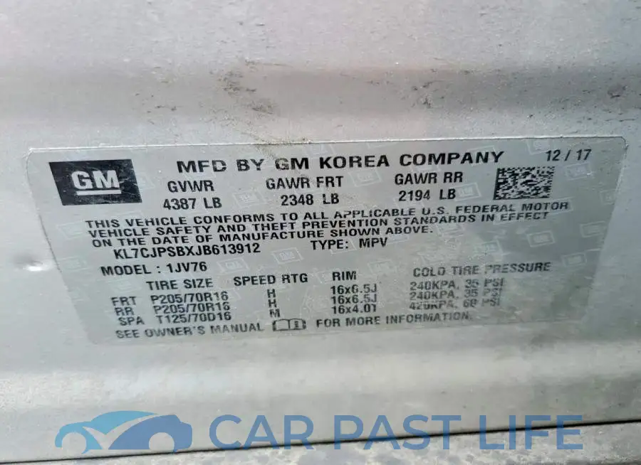 KL7CJPSBXJB613912# 13