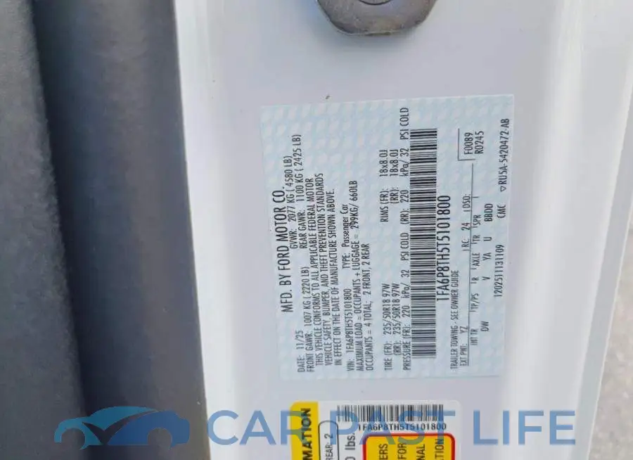 1FA6P8TH5T5101800# 12