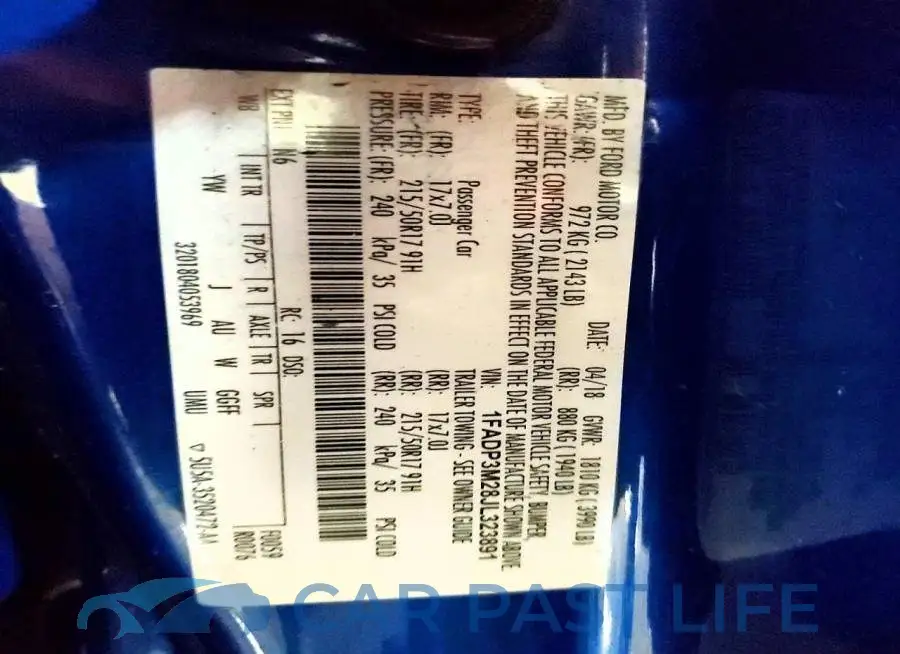1FADP3M28JL323891# 14