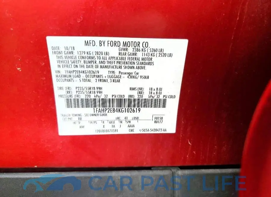 1FAHP2E84KG102619# 13