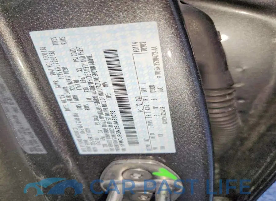 1FMCU9GN2SUA58058# 13