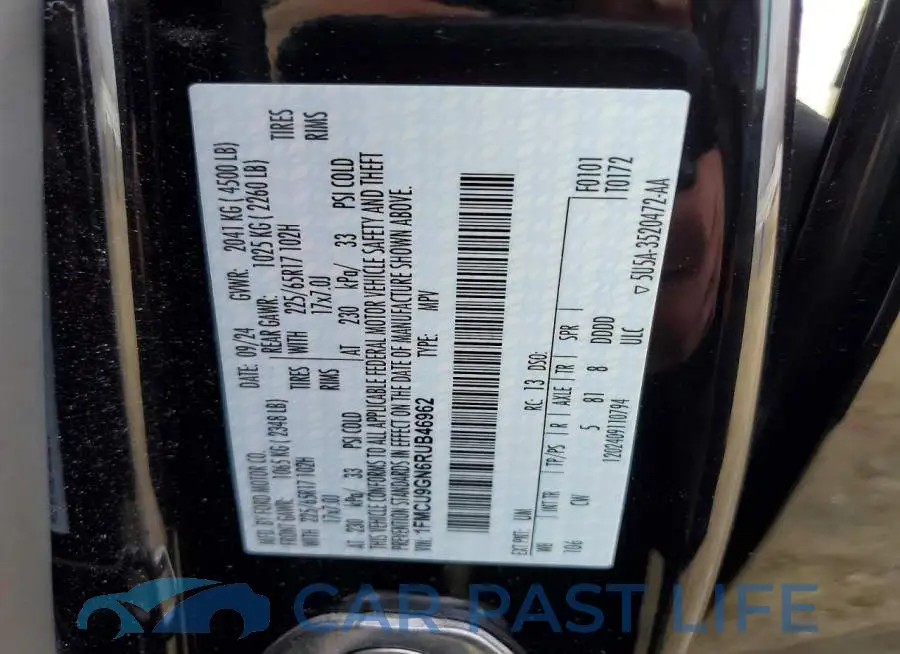 1FMCU9GN6RUB46962# 13