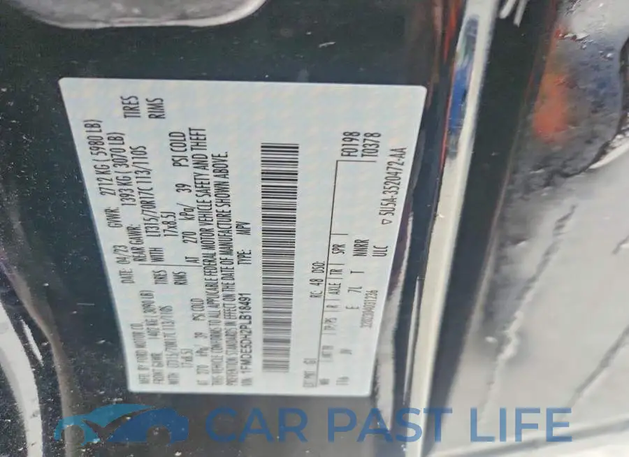 1FMDE5DH2PLB18491# 13