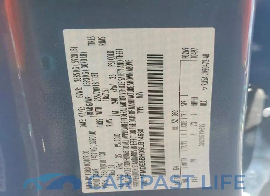 1FMDE8BH0SLB14680# 14