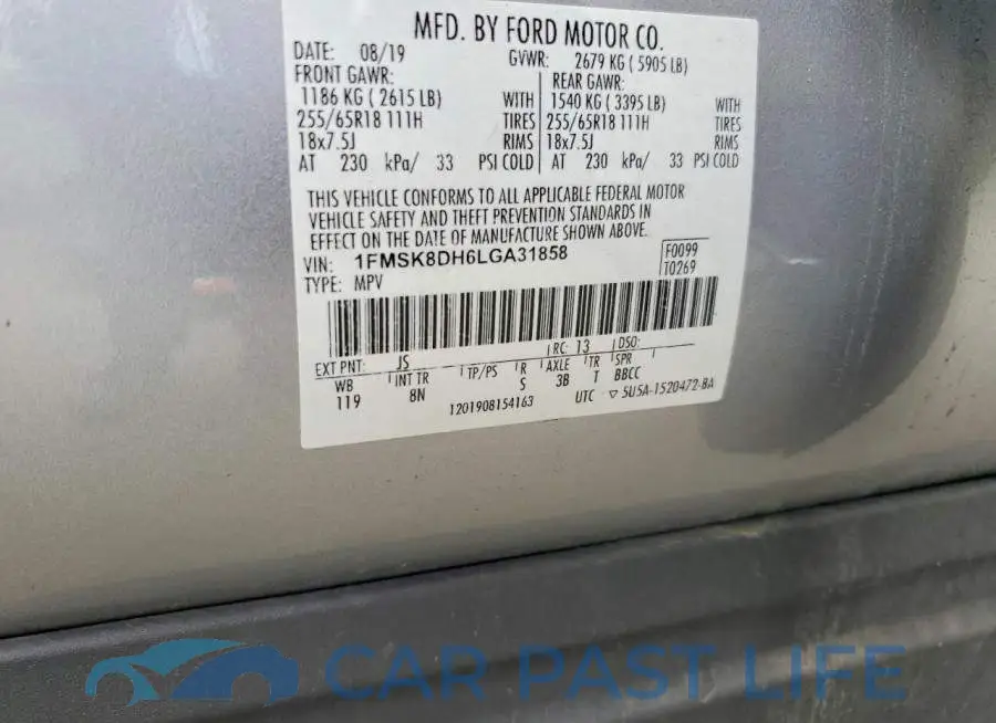 1FMSK8DH6LGA31858# 14