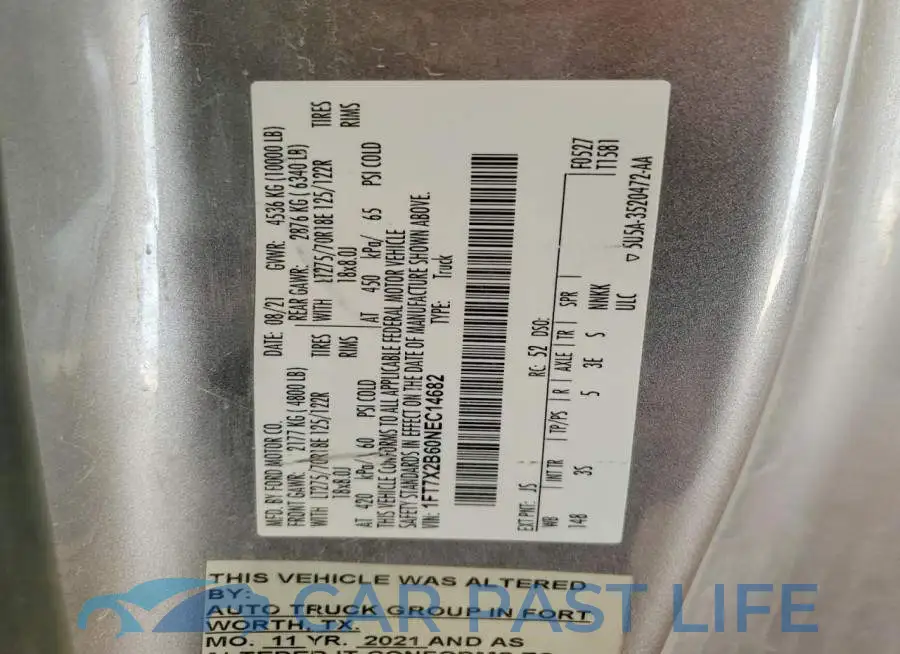1FT7X2B60NEC14682# 12