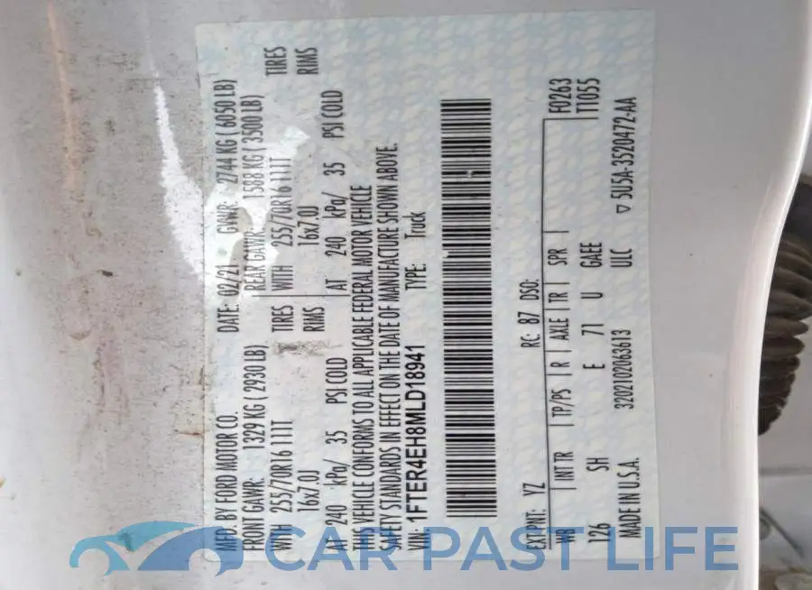 1FTER4EH8MLD18941# 12