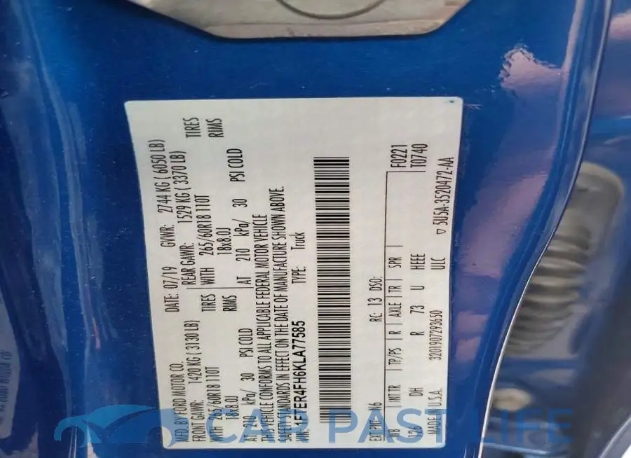 1FTER4FH6KLA77585# 12