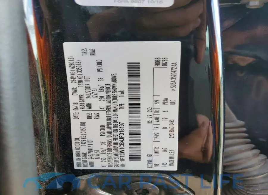 1FTEW1CB4JFD16197# 12