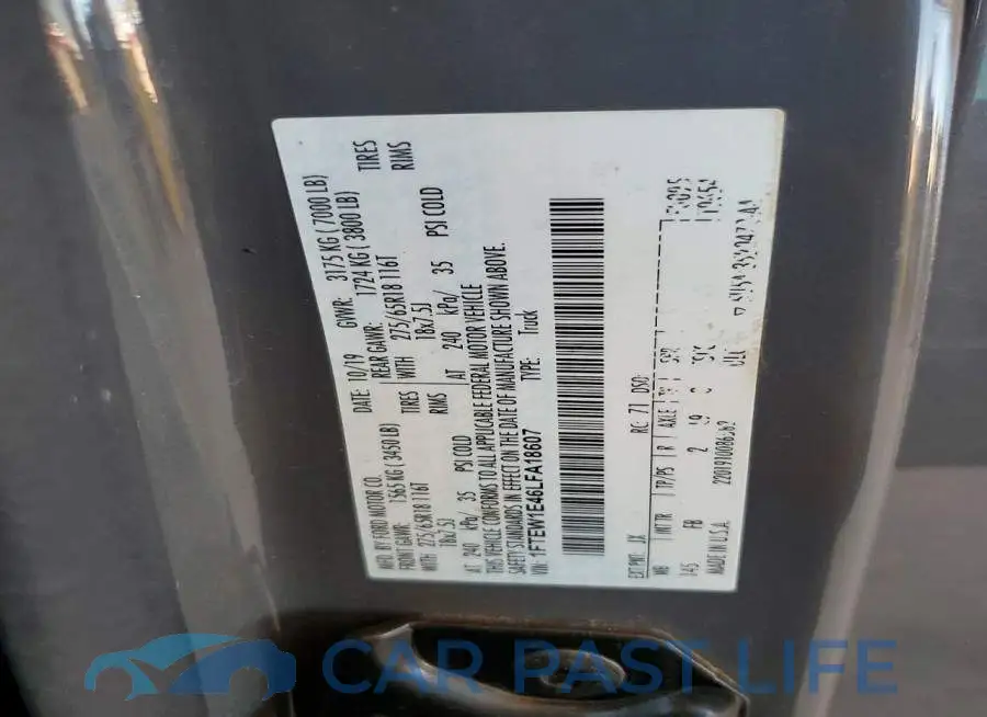 1FTEW1E46LFA18607# 12
