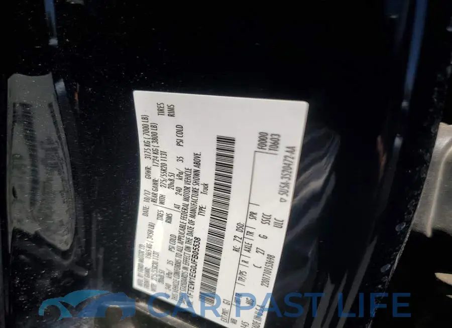 1FTEW1EG0JFB05538# 12