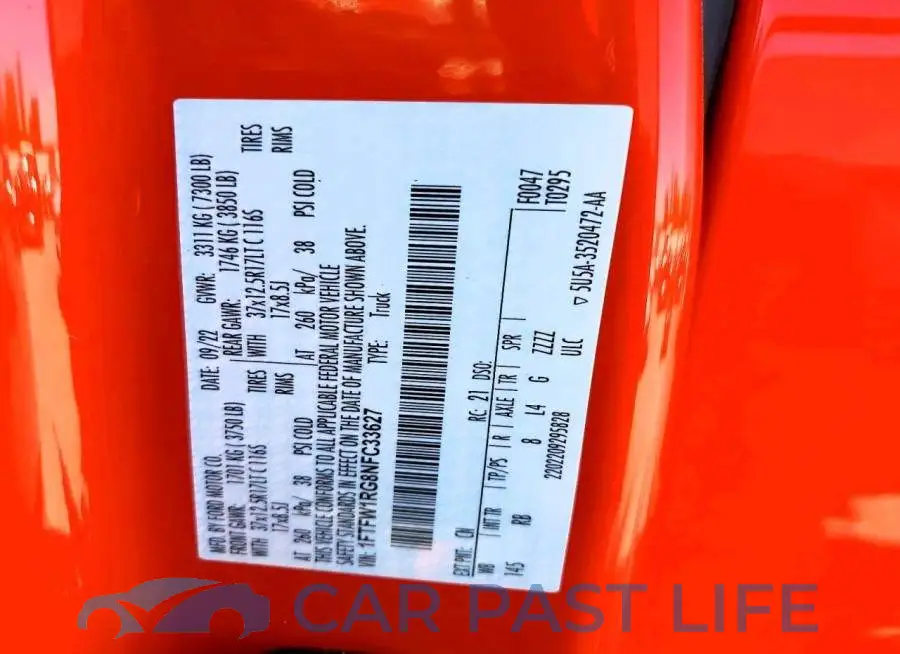 1FTFW1RG8NFC33627# 13