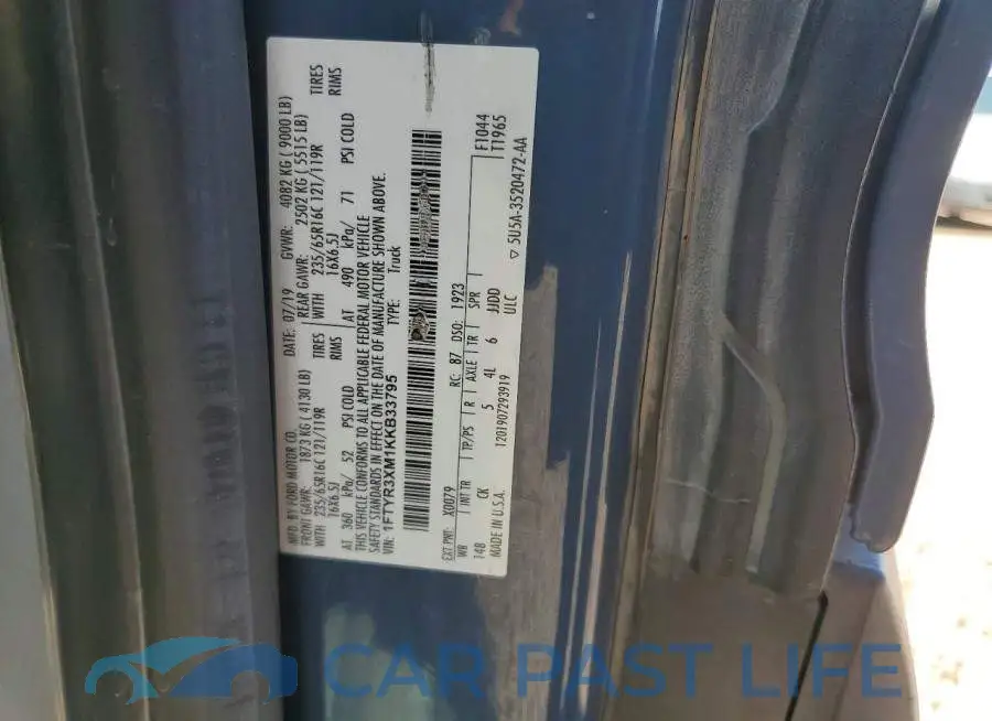 1FTYR3XM1KKB33795# 14