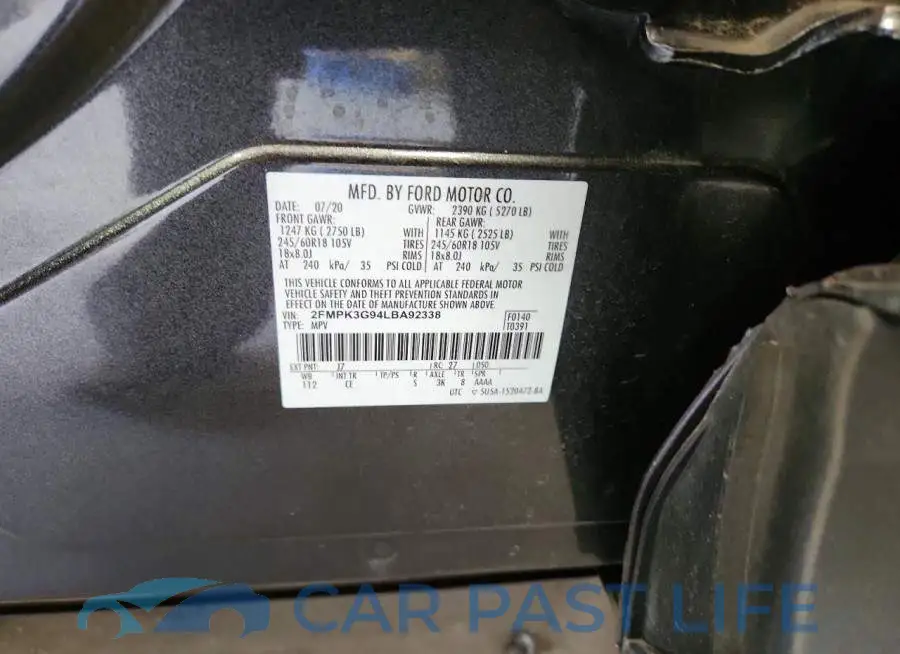 2FMPK3G94LBA92338# 13