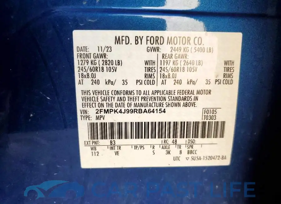 2FMPK4J99RBA64154# 13
