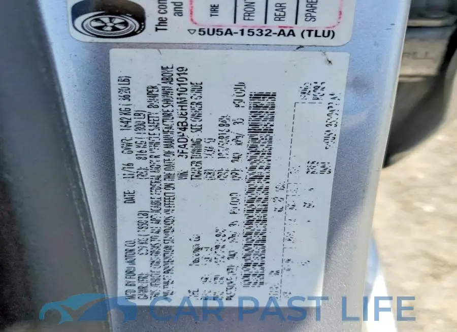 3FADP4BJ8HM101019# 12
