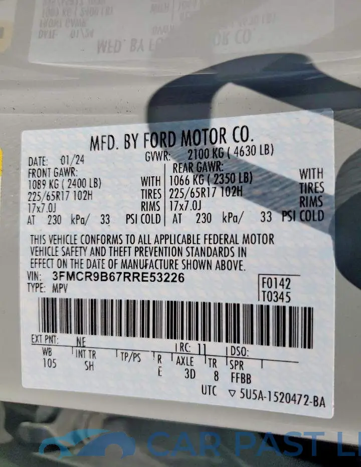 3FMCR9B67RRE53226# 14