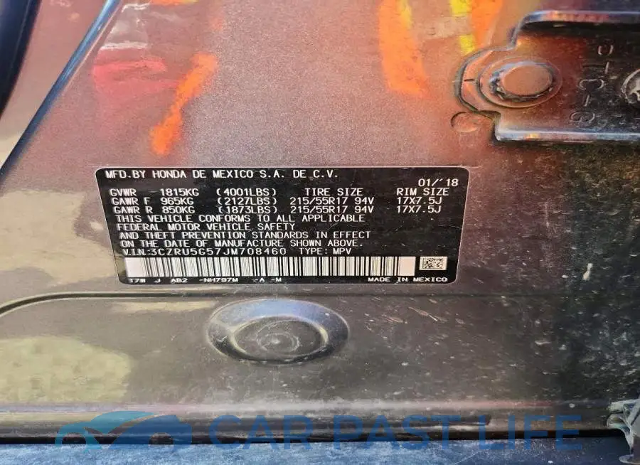 3CZRU5G57JM708460# 13